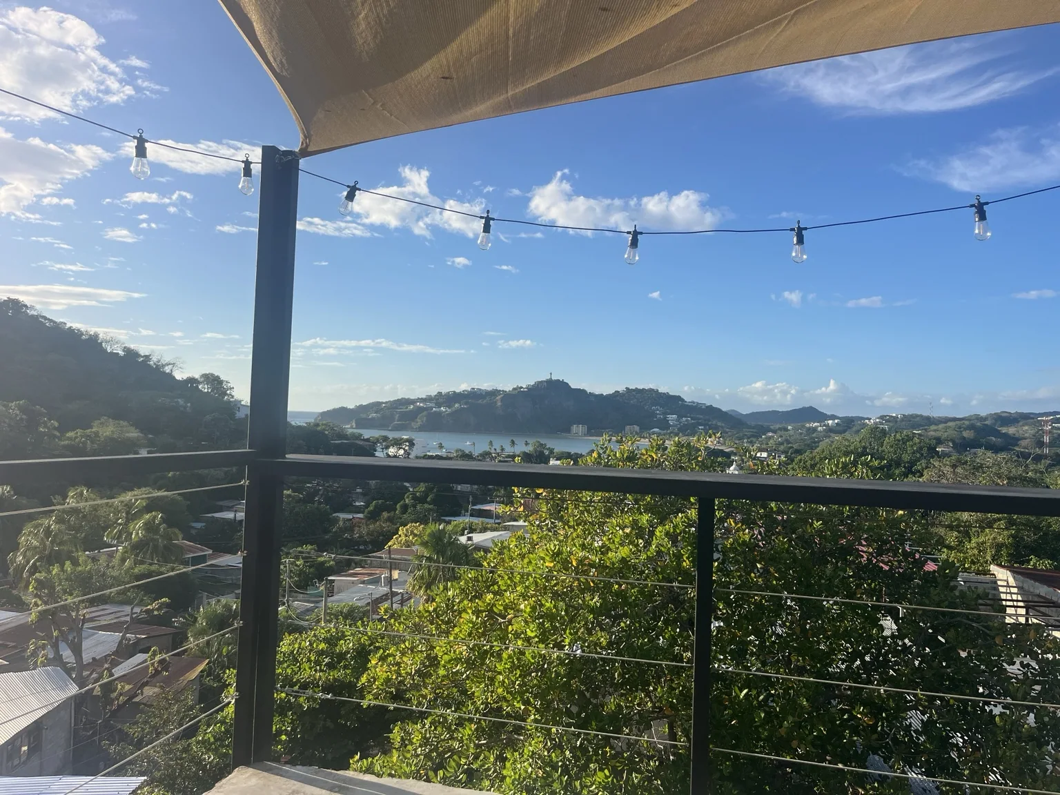 Vue panoramique de la terrasse