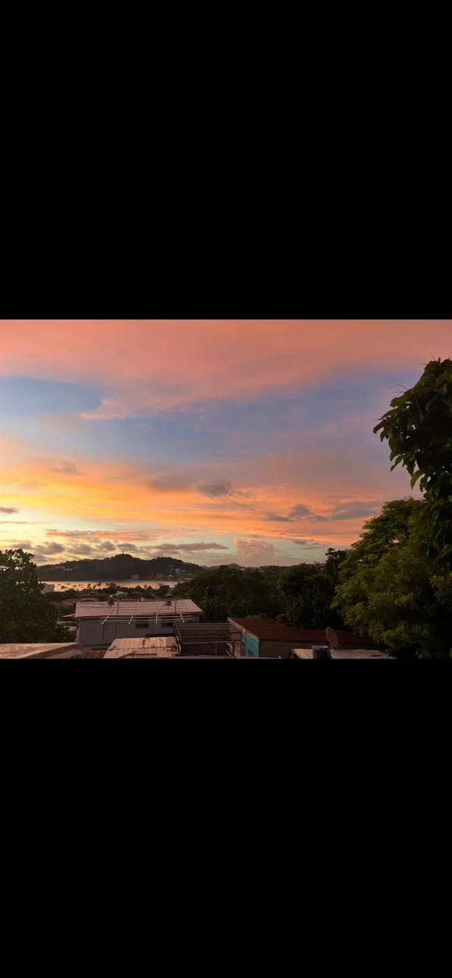 Coucher de soleil rose