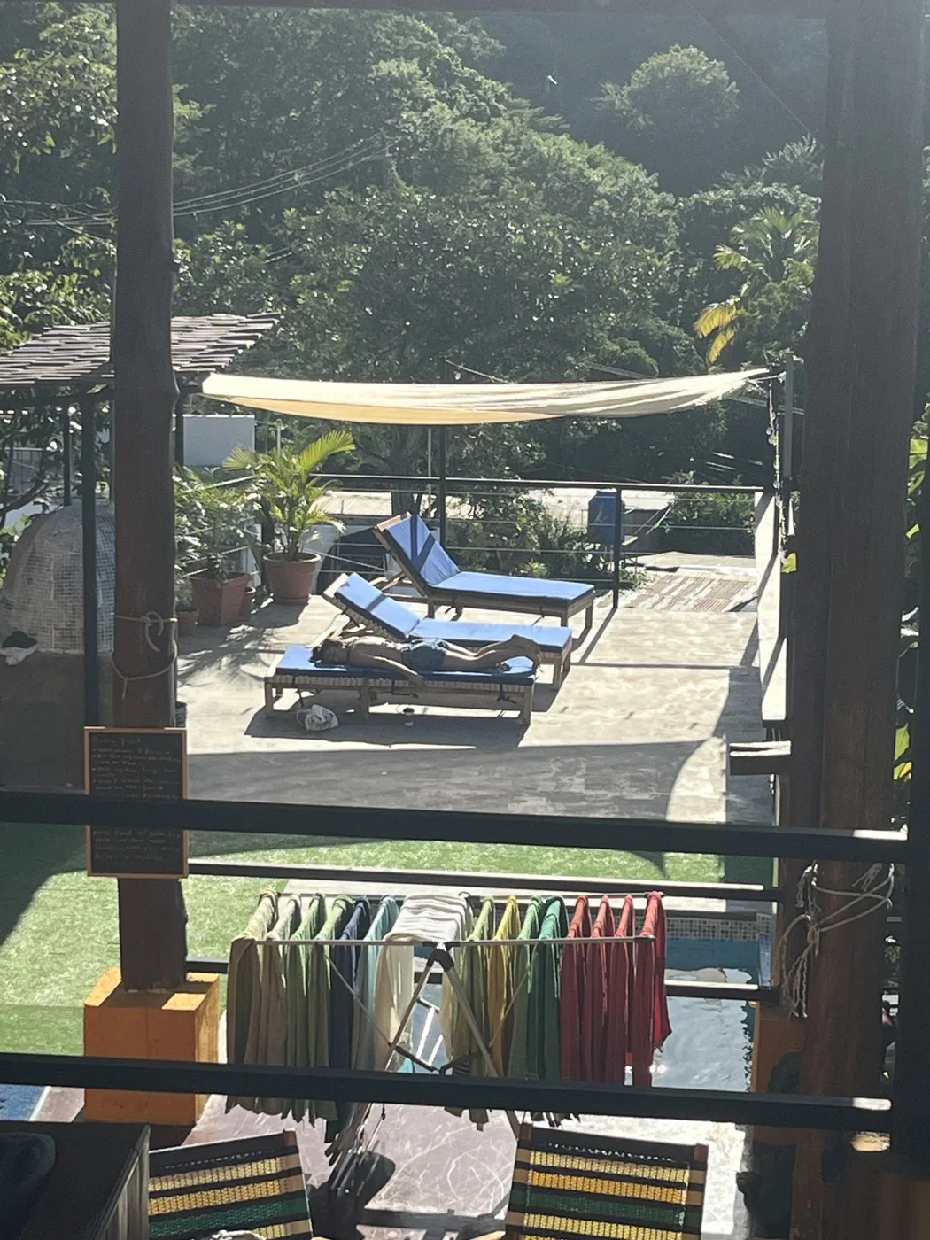Transats sur la terrasse
